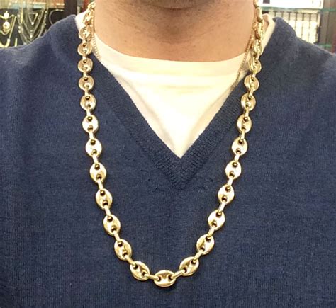 gucci chain links|Gucci link chain 14k gold.